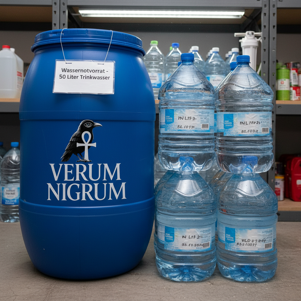 Wassernotvorrat für 4 Wochen